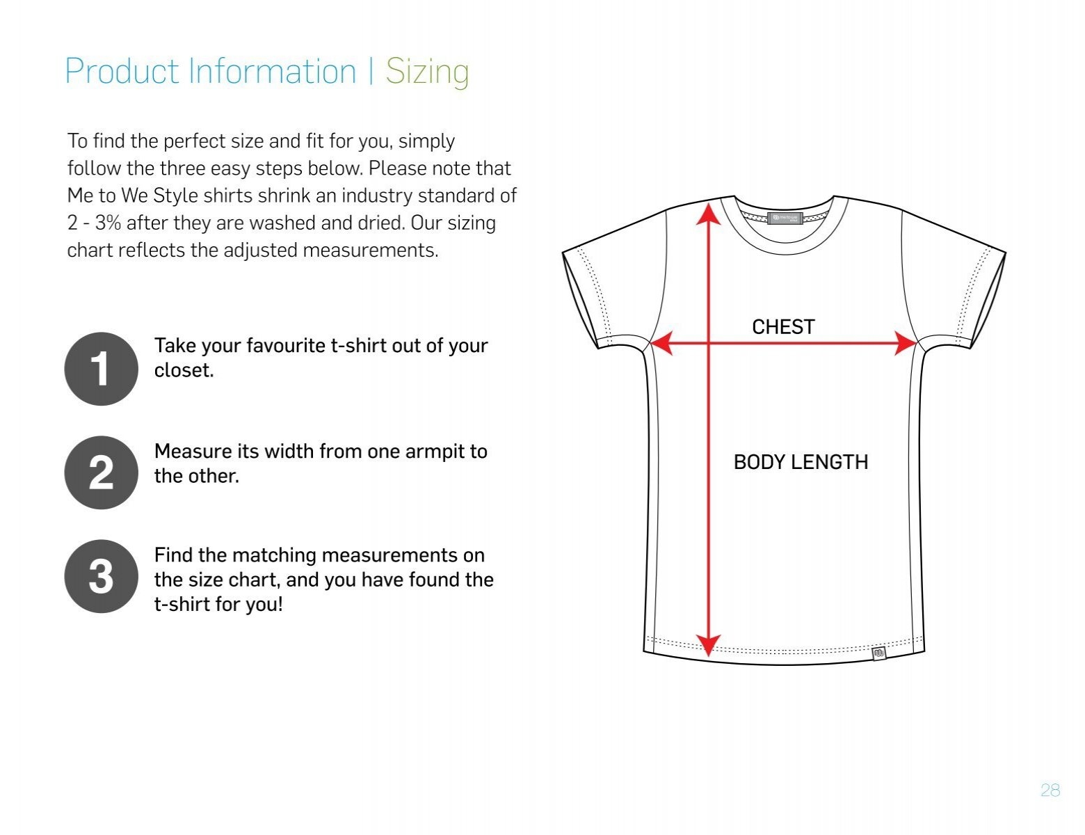 Sizing Chart Me To We Style Sizing Chart Me To We Style
