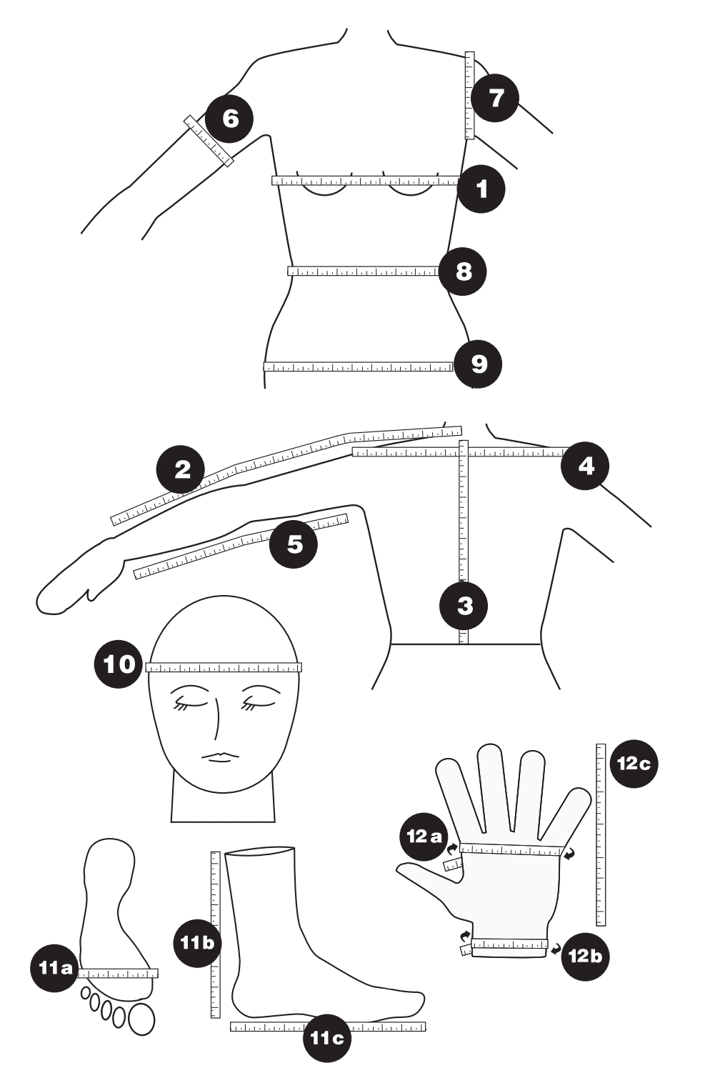 Standard Body Measurements Sizing Welcome To The Craft Yarn Council