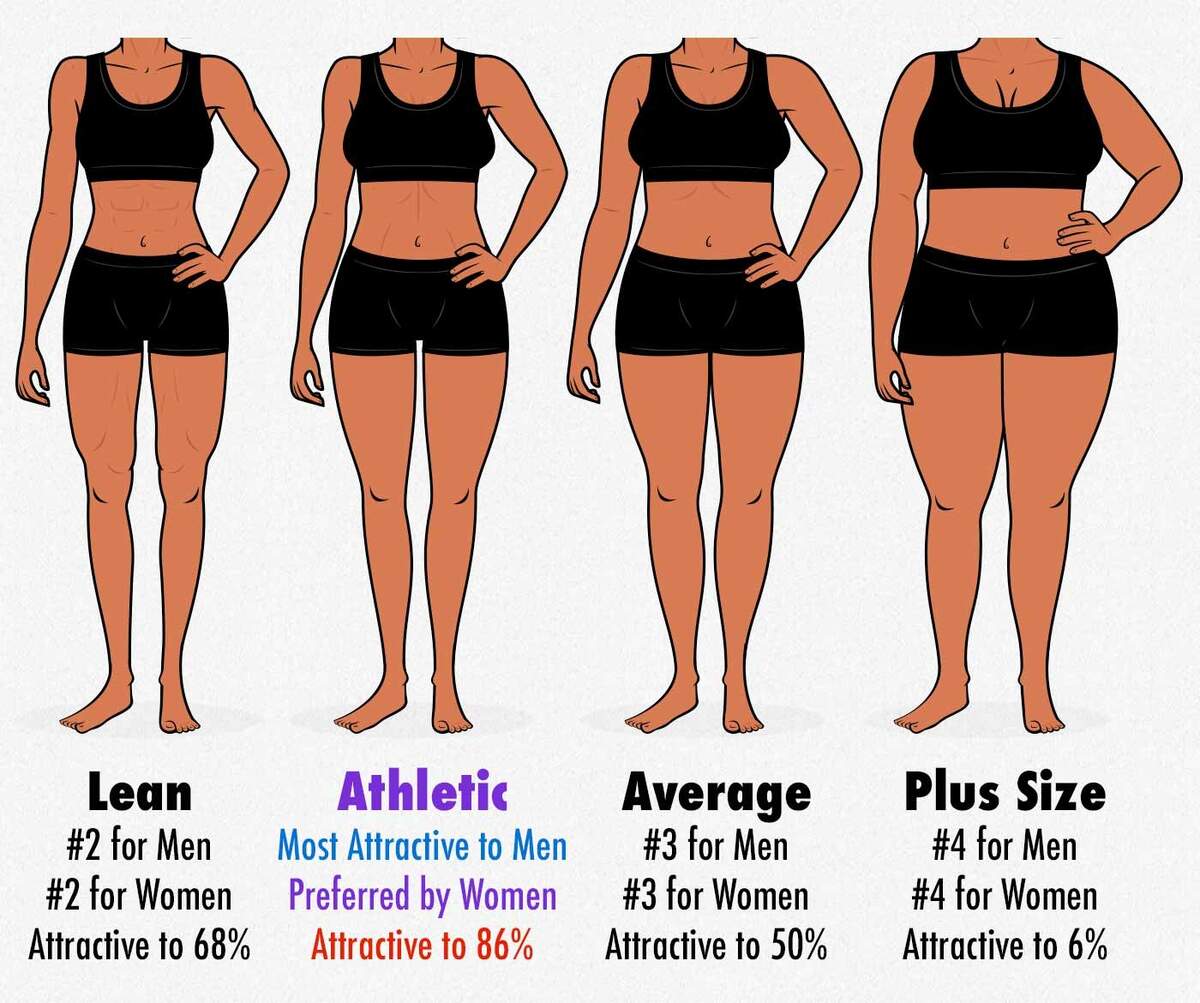 Survey Results The Most Attractive Female Body Composition Muscle Fat Proportions Bony To Bombshell