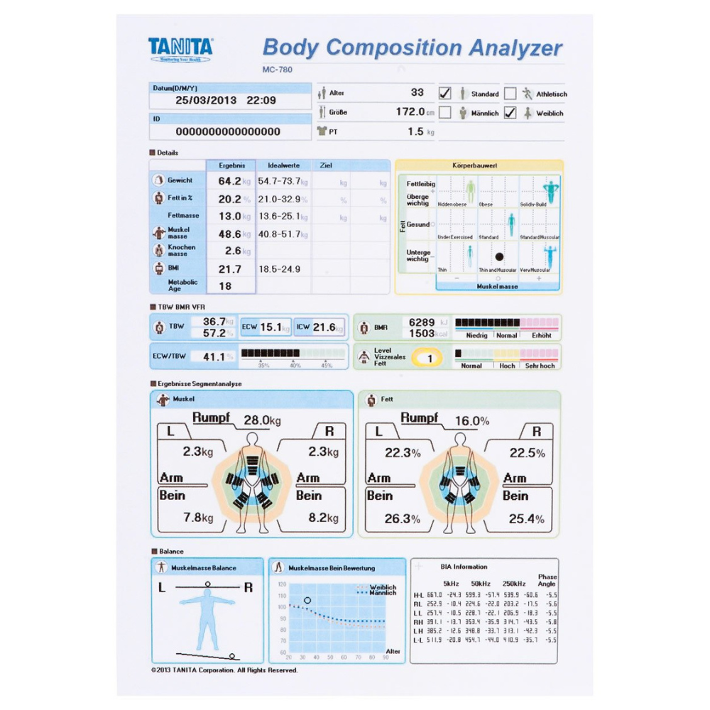 Tanita MC780 Professional Segmental Body Composition Scale HMG Direct HMGDirect