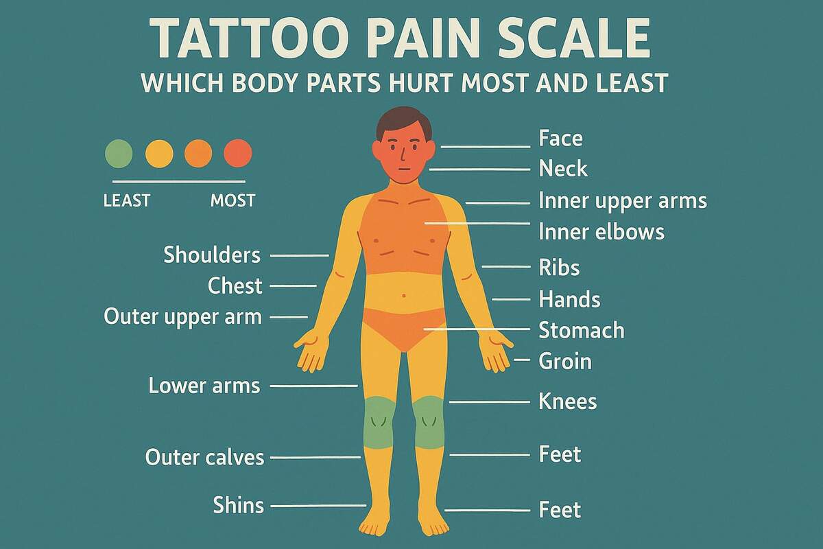 Tattoo Pain Scale Which Body Parts Hurt Most And Least Grand Avenue Tattoo Phoenix AZ