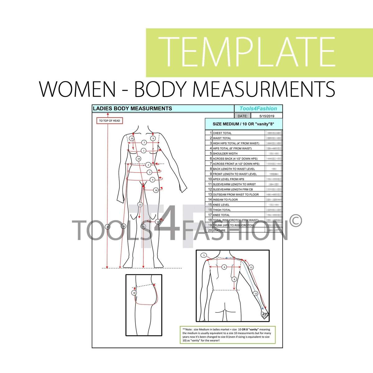 Template Women S Body Measurements In Excel Format Etsy Printable Women Body Measurement Tracker Weight Loss Tracker Weekly Fitness Planner Health Journal Instant Download High Quality PDF Etsy