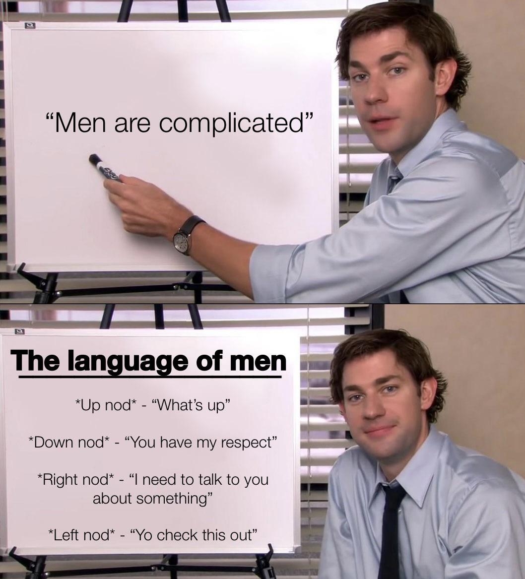 The Secret Language Of Men R Memes The Secret Language Of Men R Memes