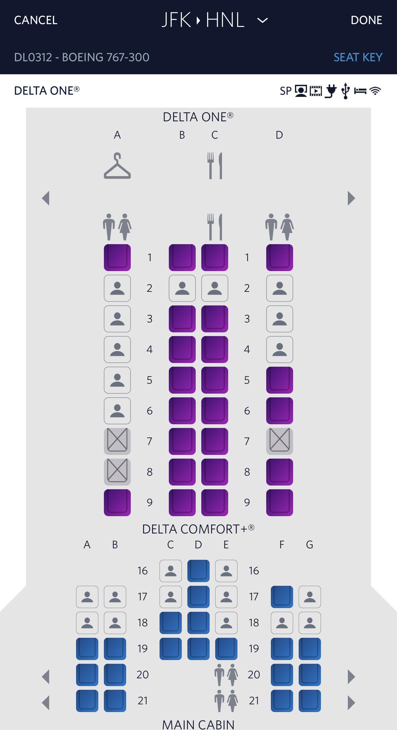 Updated Delta One Curious If There Is A Way To Figure Out If These Have Been Updated At All Or If They Are The Older Seats IFE R Delta