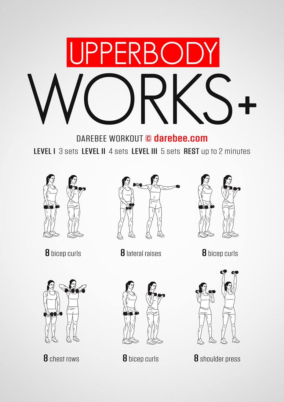 Upper Body Exercises Total Gym Workout Cards Weight Training Upper Body Total Gym Workout Gym Workout