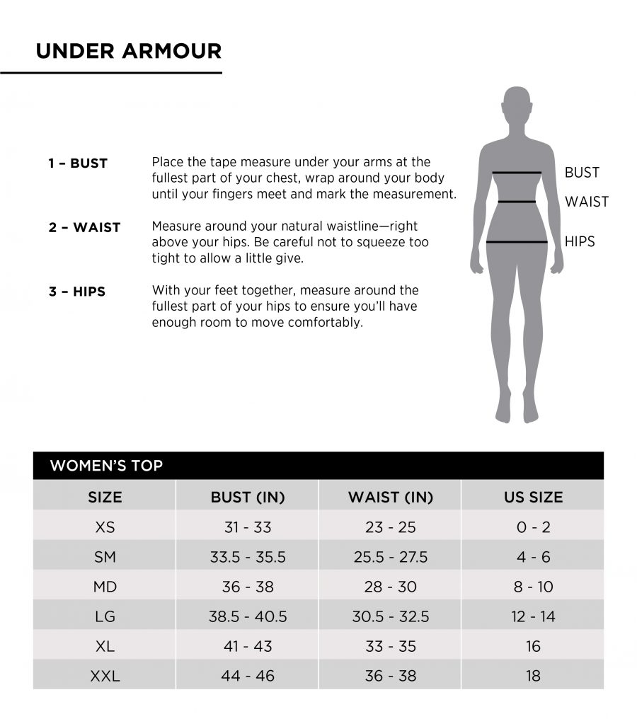 Waist Under Armor Size Chart Women Under Armour Women Size Chart Black Friday Sale