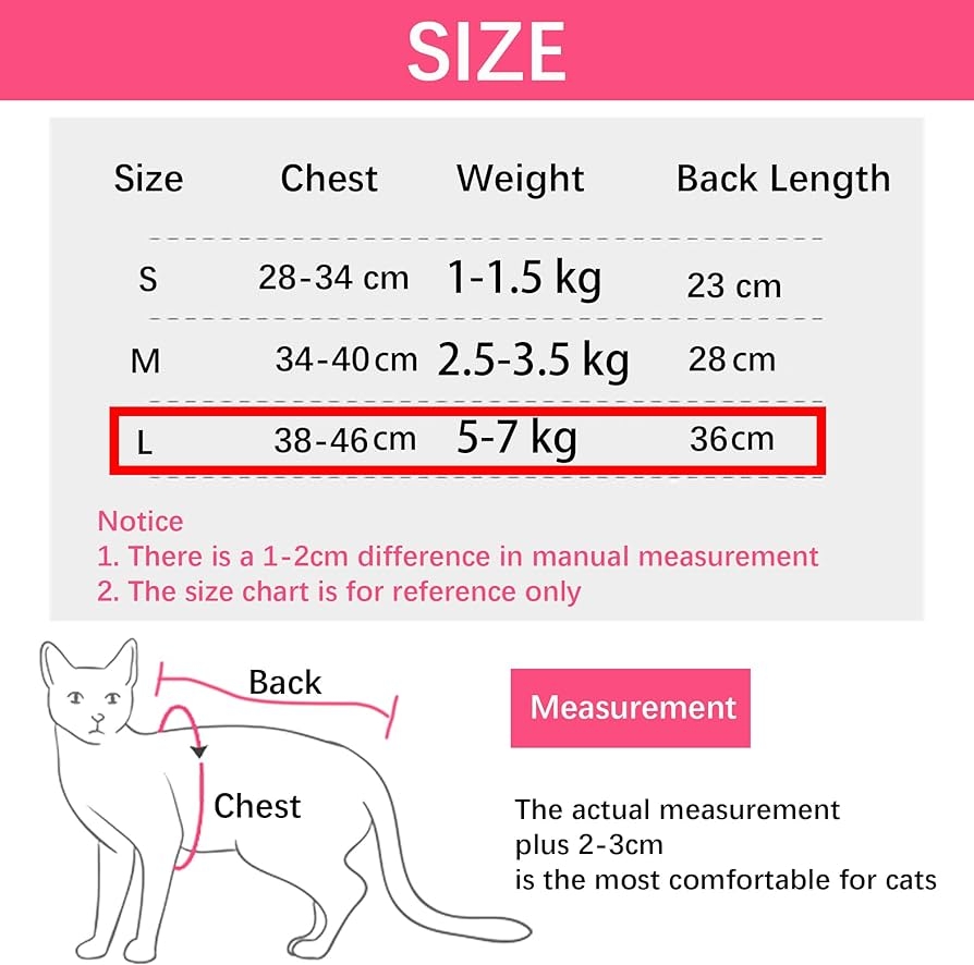 WDEC Cat Body After Op Anti Licking For Cat Body Surgery Skin Disease Recovery Body Cat Clothing After Castration E Collar Alternative For Cats Dogs Cat Clothing L Pink Amazon Au Pet Supplies WDEC Cat Body After Op Anti Licking For Cat Body Surgery Skin Disease Recovery Body Cat Clothing After Castration E Collar Alternative For Cats Dogs Cat Clothing L Pink Amazon Au Pet Supplies
