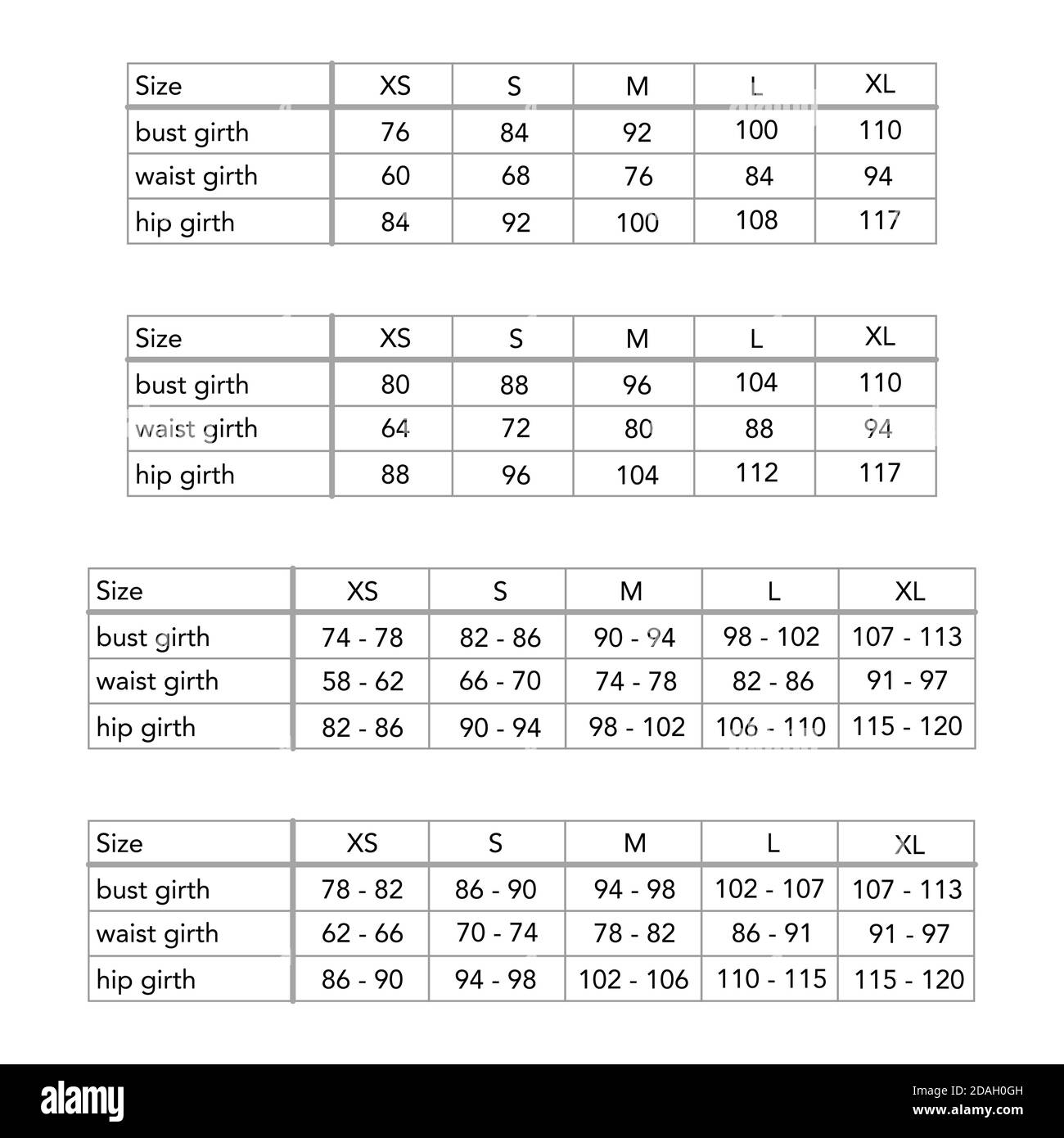 Women New European System Clothing Standard Body Measurements For Different Brands Style Fashion Lady Size Chart For Site Production And Online Clothes Shop XS S M L XL Bust Waist Hip Girth Women New European System Clothing Standard Body Measurements For Different Brands Style Fashion Lady Size Chart For Site Production And Online Clothes Shop XS S M L XL Bust Waist Hip Girth