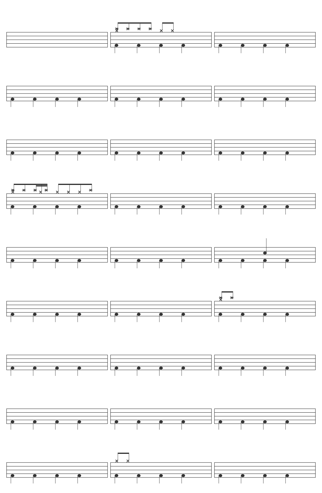 Young The Giant My Body Drum Sheet Play Drums Online